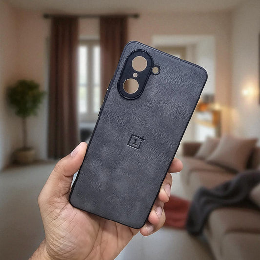 Oneplus Nord Ce 5 5g Premium Leather Back Case Cover - grey