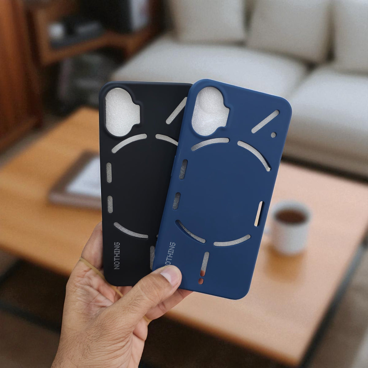 (Pack of 2) Silicone Case Cover for Nothing Phone 1 5G - Combo 1