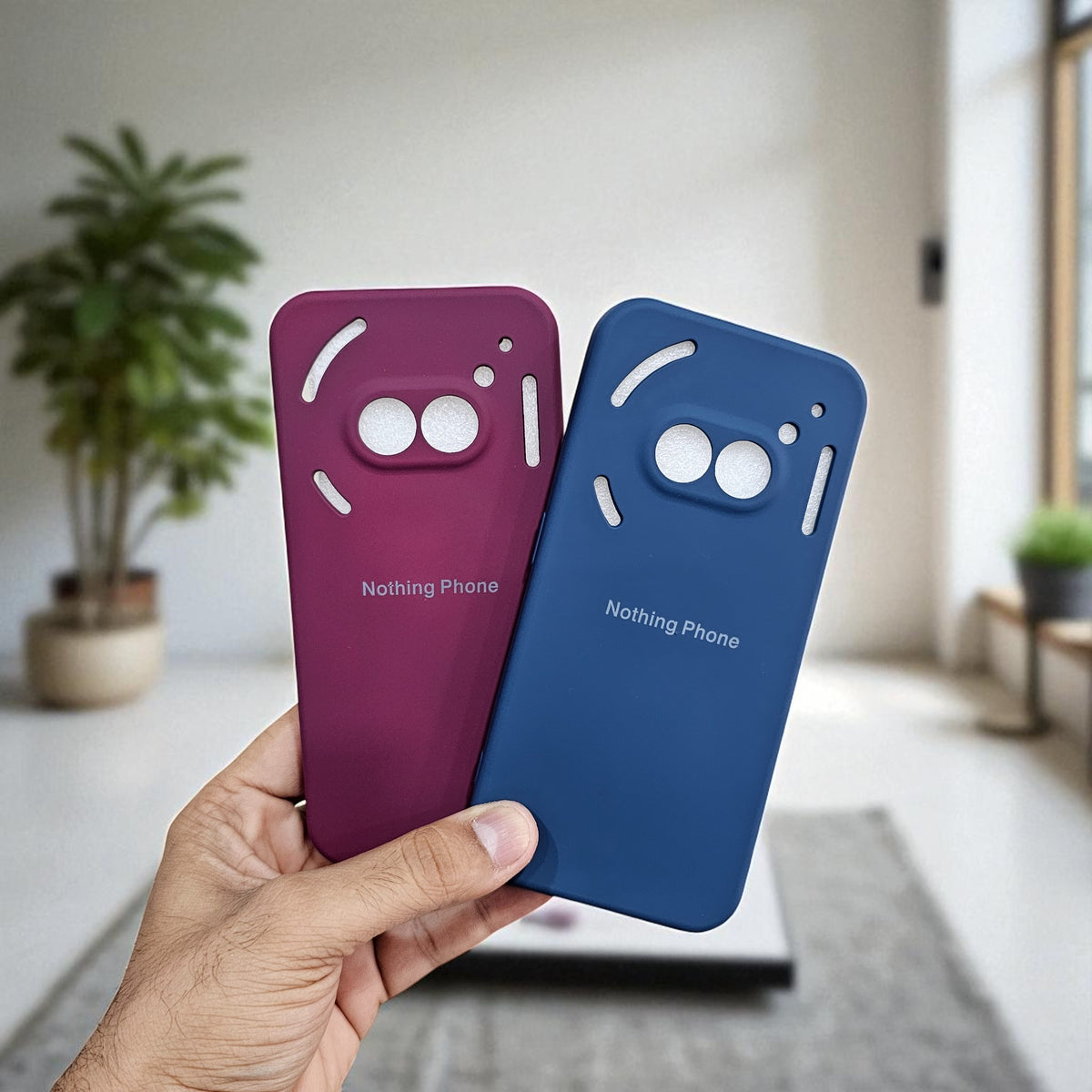 (Pack of 2) Silicone Case Cover for Nothing Phone 2A 5G - Combo 2