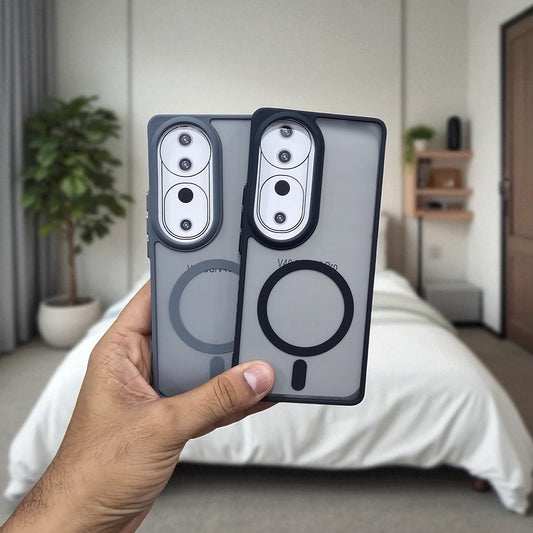 (Pack of 2) Magsafe Printed Metal Buttons Back Case Cover For Vivo V40 / V40 Pro - Combo 2