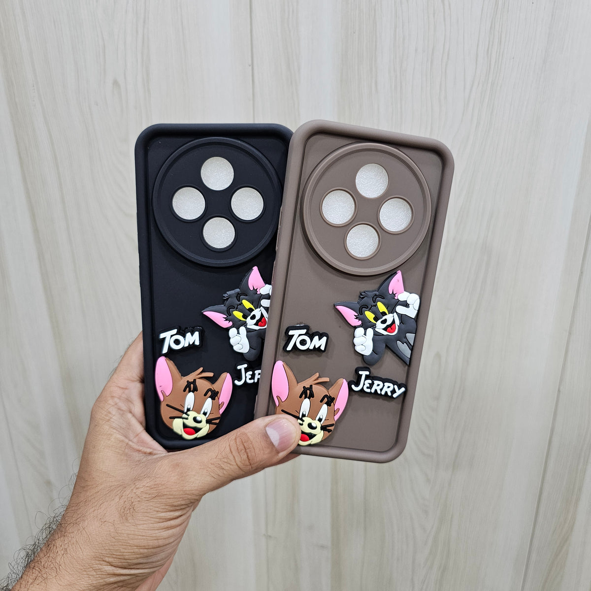 (Pack of 2)Vivo T4/iQoo Z10 5G Soft Silicone tom & jerry Back Cover Case - Combo 1