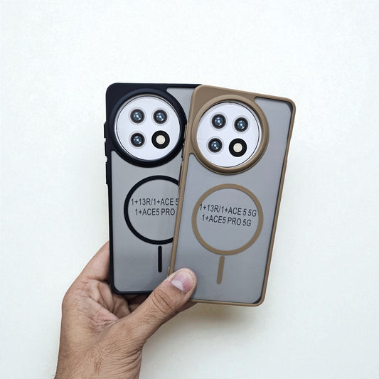 (Pack of 2) Oneplus 13R 5g Magsafe Printed Metal Buttons Back Case Cover - Combo 2