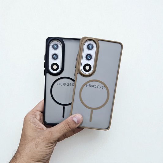 (Pack of 2) OnePlus Nord CE 4 5g Magsafe Printed Metal Buttons Back Case Cover - Combo 2