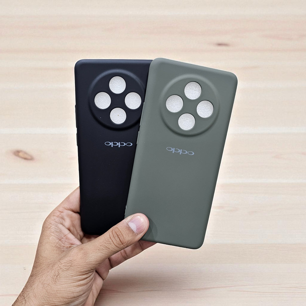 (Pack of 2) Silicone Case Cover for Oppo F27 Pro Plus 5G - Combo 3