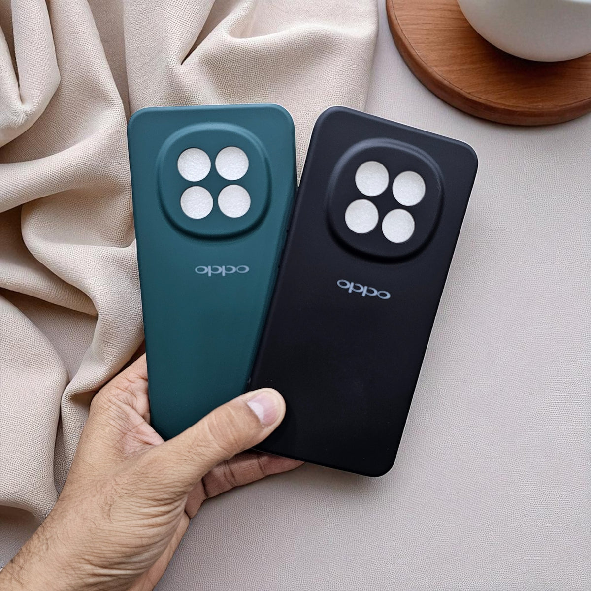 (Pack of 2) Silicone Case Cover for Oppo F29 Pro 5G - Combo 2