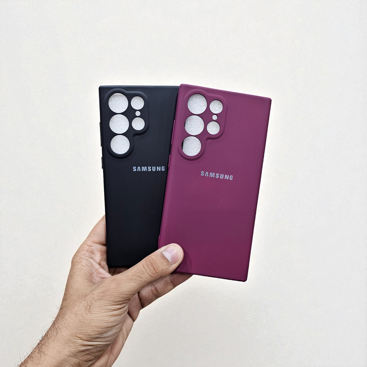 (Pack of 2) Silicone Case Cover for Samsung S24 Ultra 5G - Combo 2