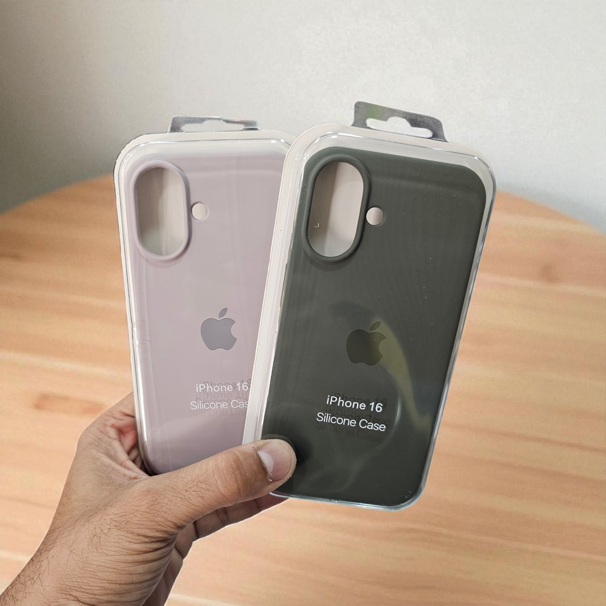 (Pack of 2) Silicone Case Cover for Apple iPhone 16 5G - Combo 1
