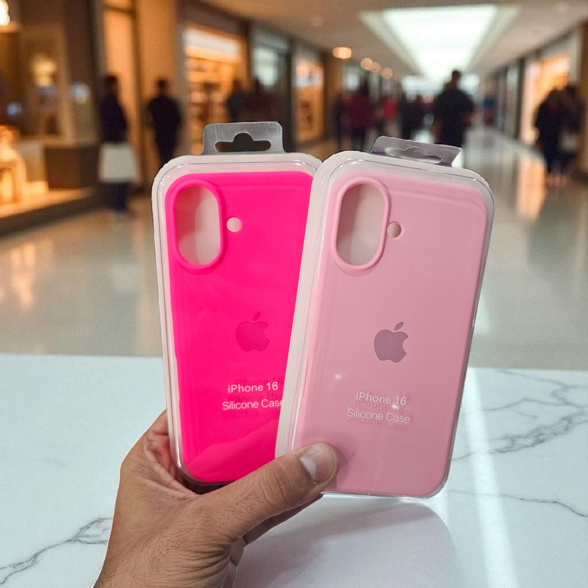 (Pack of 2) Silicone Case Cover for Apple iPhone 16 5G - Combo 4
