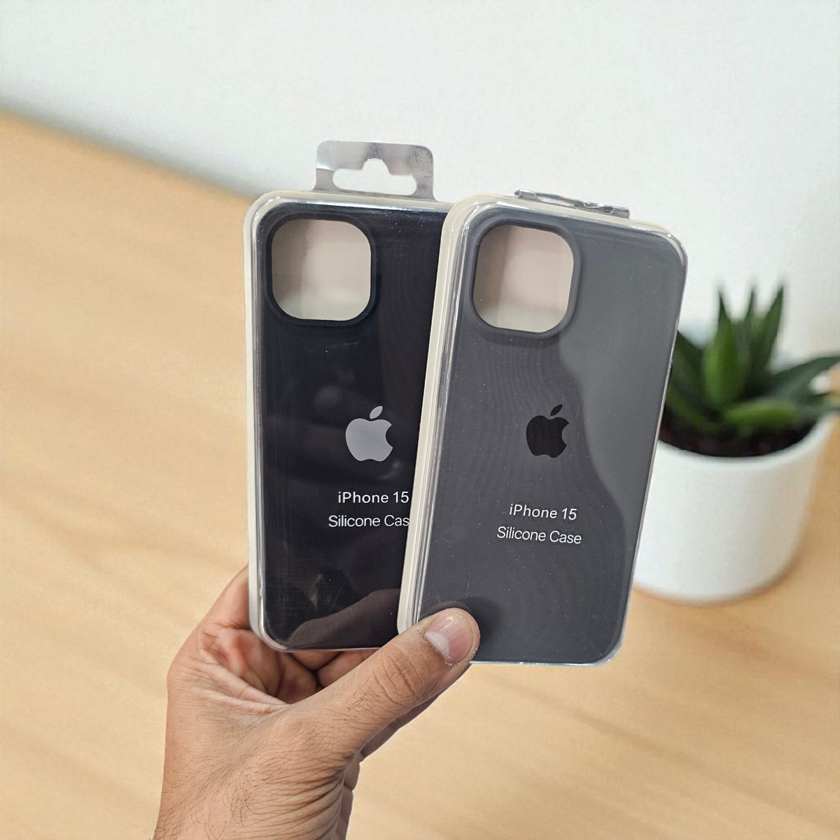 (Pack of 2) Silicone Case Cover for Apple iPhone 15 5G - Combo 2