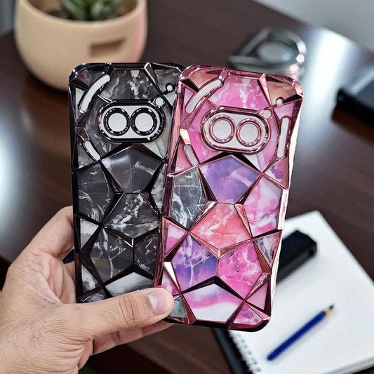 (Pack of 2) Nothing Phone 2A Gradient Glitter Daimond Back Case Cover - Combo 1