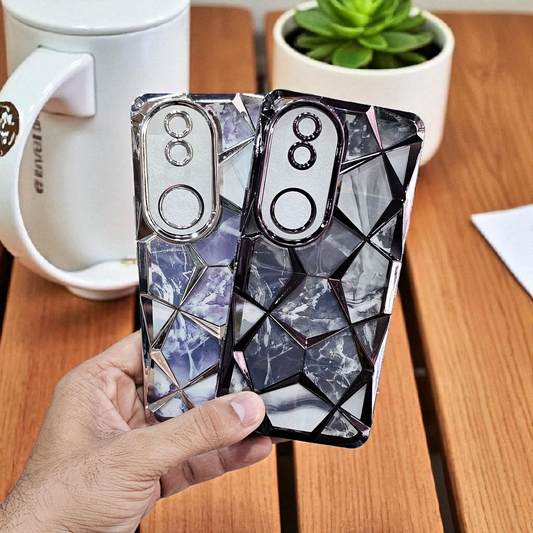 (Pack of 2) Vivo V50 / V50e Gradient Glitter Daimond Back Case Cover - Combo 2