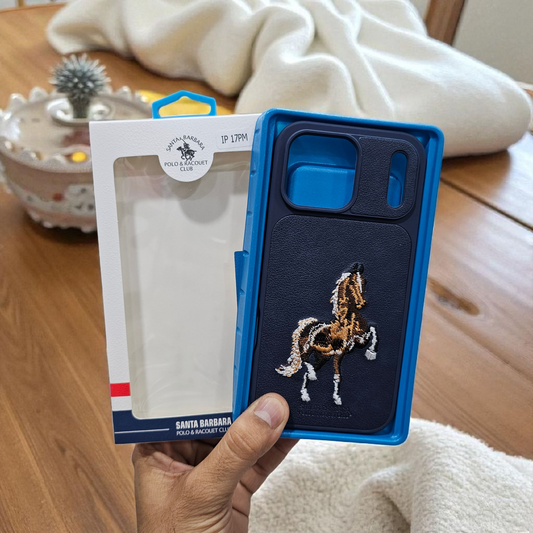 Apple iPhone 17 Pro Max Premium US POLO Assn. Embroidery Leather case - Jockey 2