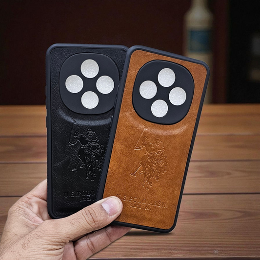 (Pack of 2)Oppo F31 Pro 5g Polo Leather Finish Soft Back Case Cover - Combo 1