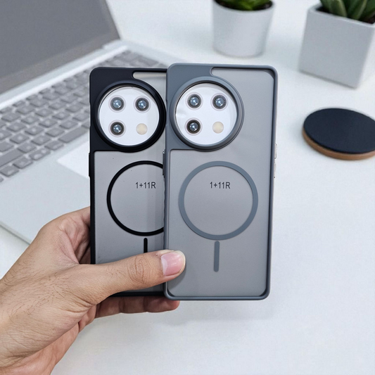 (Pack of 2) OnePlus 11R 5g Magsafe Printed Metal Buttons Back Case Cover - Combo 1
