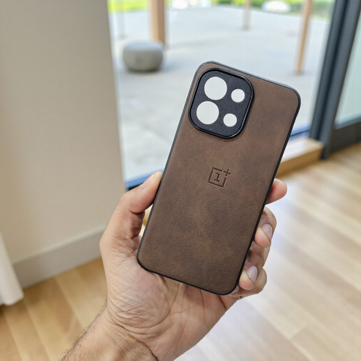 OnePlus 13s 5g Premium Leather Back Case Cover - brown