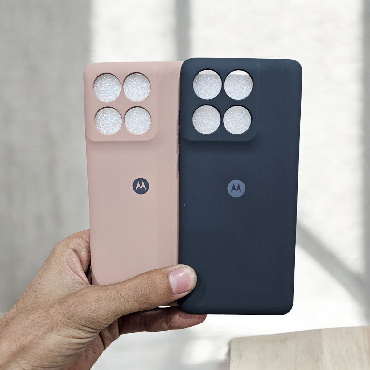 (Pack of 2) Motorola Edge 60 Fusion 5G Silicone Case Cover - Pattern 1