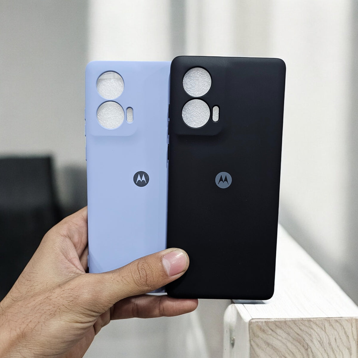 (Pack of 2) Motorola Edge 50 Fusion / Moto G96 5G Silicone Case Cover - Pattern 4