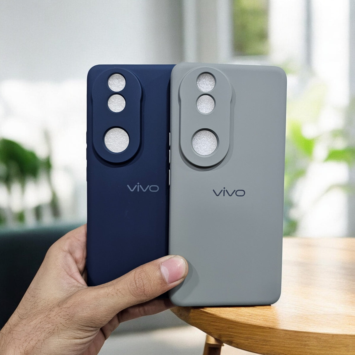 (Pack of 2) Vivo V50/V50e 5G Silicone Case Cover - Pattern 2