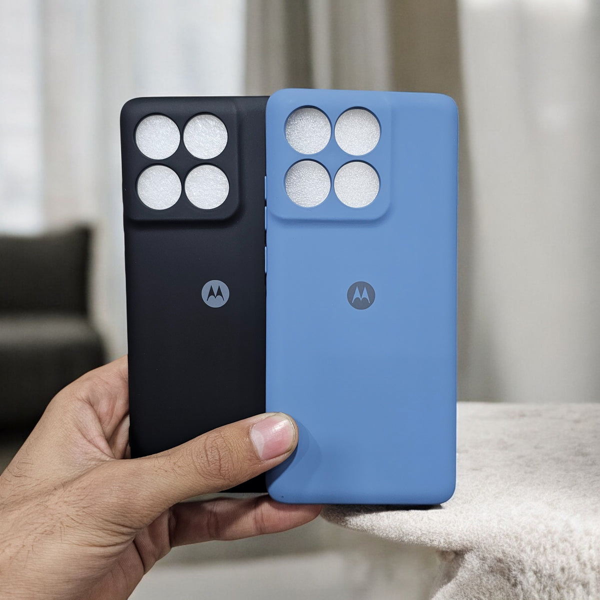 (Pack of 2) Motorola Edge 60 Pro 5G Silicone Case Cover - Pattern 2