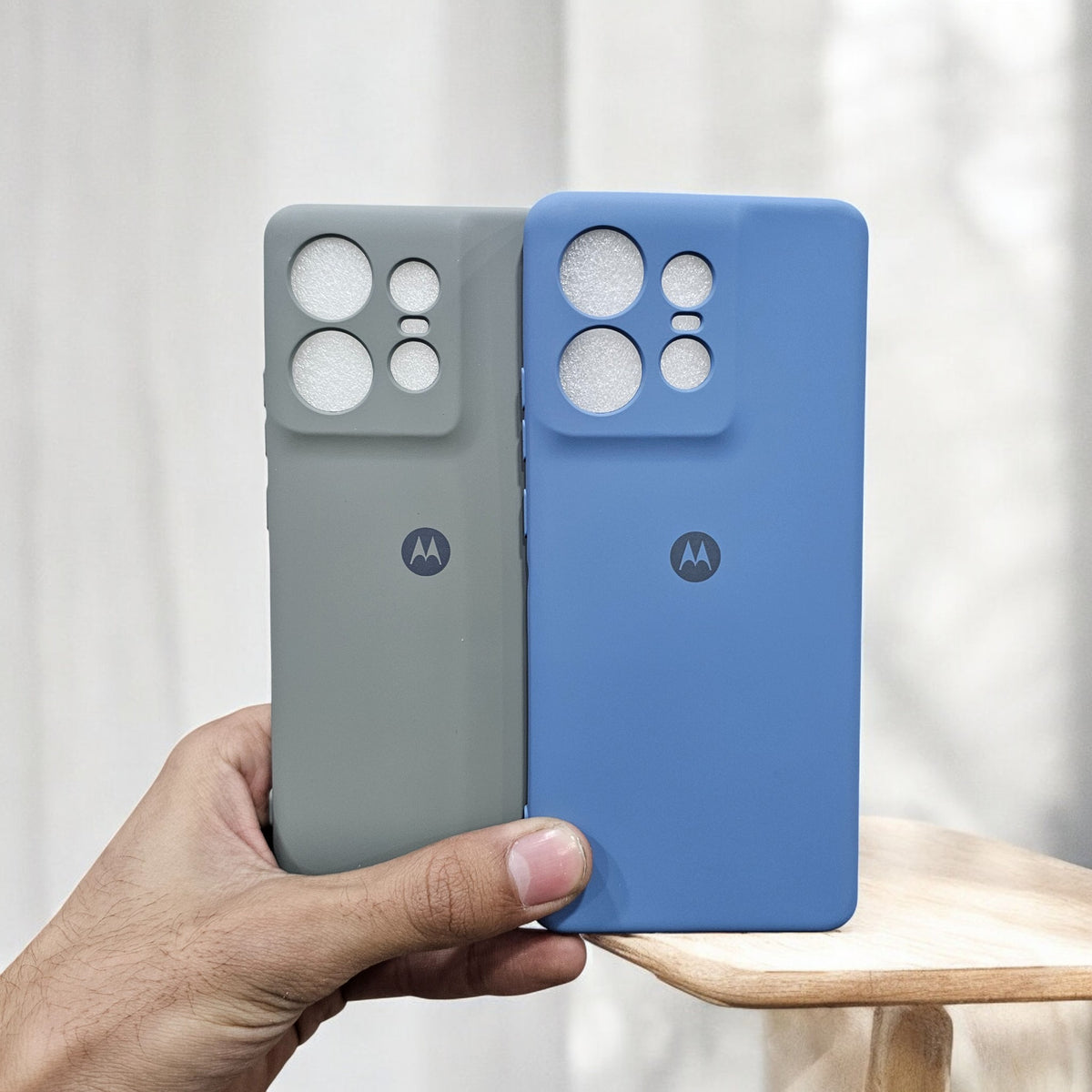(Pack of 2) Motorola Edge 50 Pro 5G Silicone Case Cover - Pattern 3