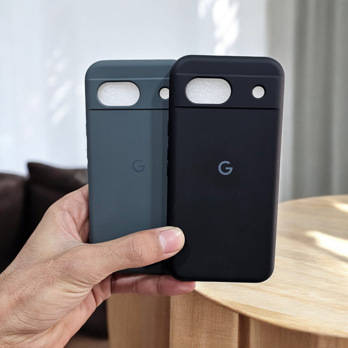(Pack of 2) Google Pixel 8A 5G Silicone Case Cover - Combo 10