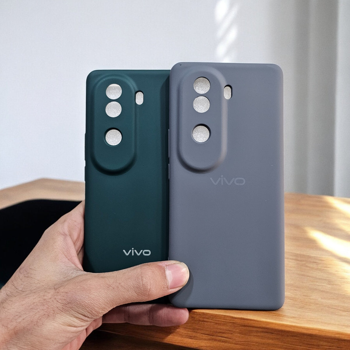 (Pack of 2) Vivo V40E 5G Silicone Case Cover - Combo 10
