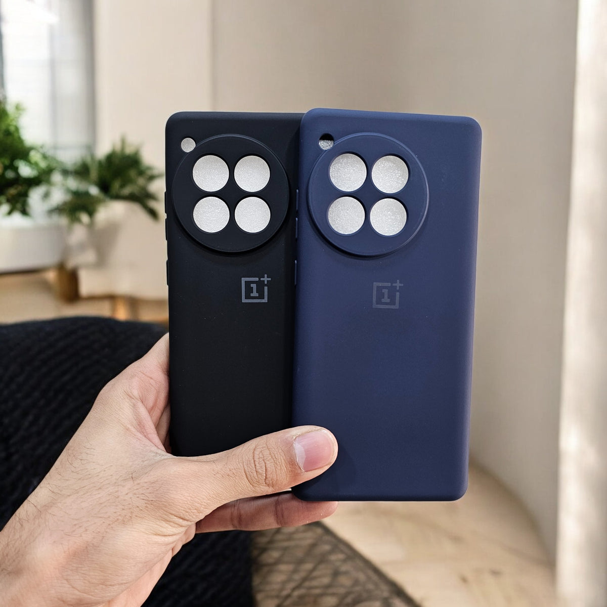(Pack of 2) Silicone Case Cover for OnePlus 12R 5G - Combo 3