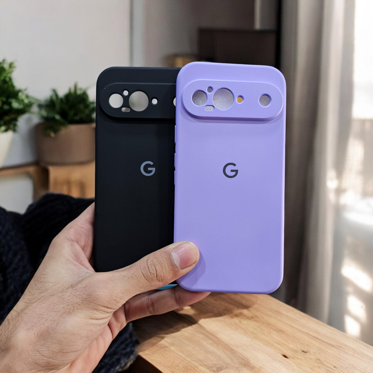(Pack of 2) Google Pixel 9 5G Silicone Case Cover - Combo 3