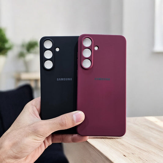 (Pack of 2) Samsung S25 Fe 5G Silicone Case Cover - Combo 4