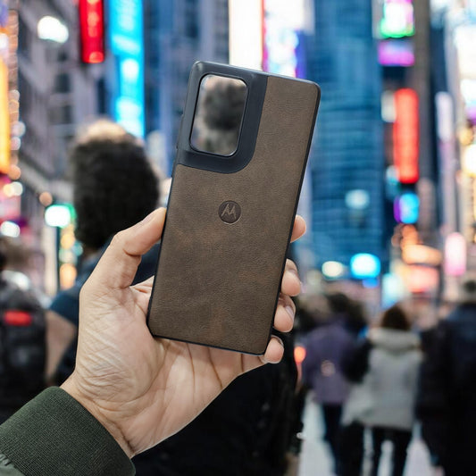 Motorola Moto Edge 50 Fusion/G96 5g Premium Leather Back Case Cover - Brown
