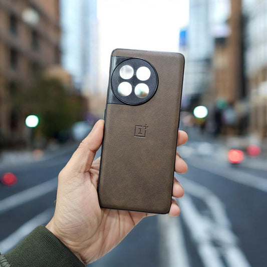 OnePlus 11R 5g Premium Leather Back Case Cover - Brown