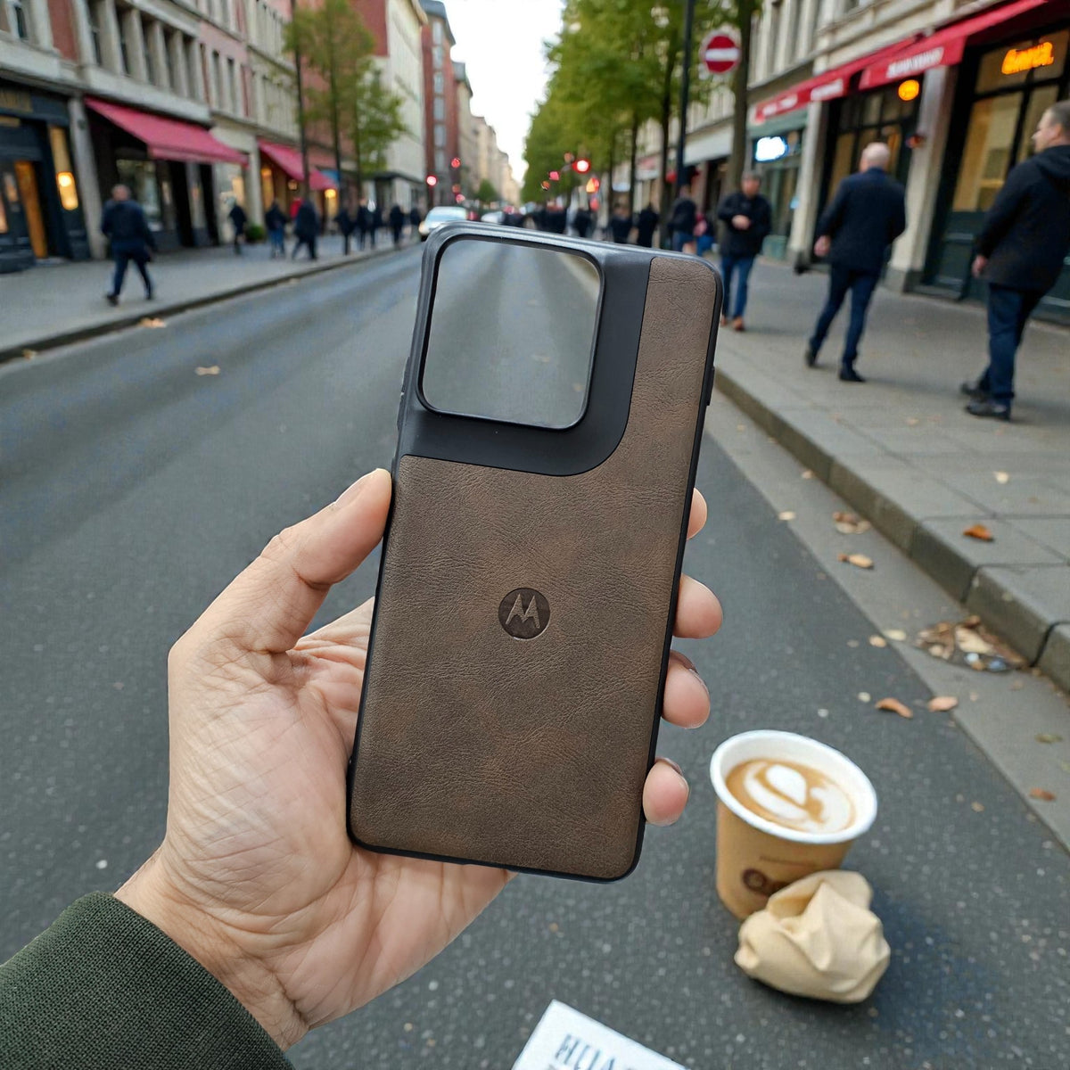 Motorola Moto Edge 70 5g Premium Leather Back Case Cover - Brown