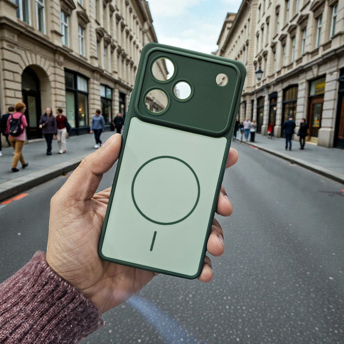 Realme P4 Pro 5g Premium Magsafe Printed New Candy Color Back Case - Green