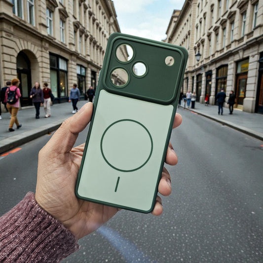 Realme P4 Pro 5g Premium Magsafe Printed New Candy Color Back Case - Green