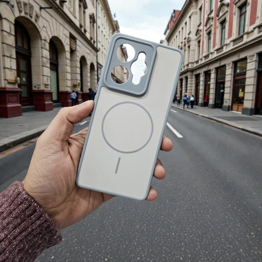 Realme 15 Pro 5g Premium Magsafe Printed New Candy Color Back Case - Grey