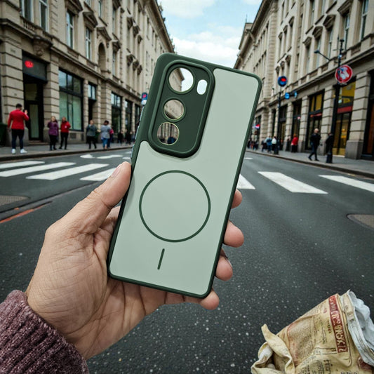 Vivo Y400 Pro 5g Premium Magsafe Printed New Candy Color Back Case - Green