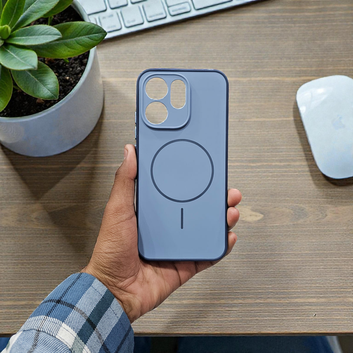 Oppo Reno 15 Pro 5g Premium Magsafe Printed Candy Color Back Case - Blue