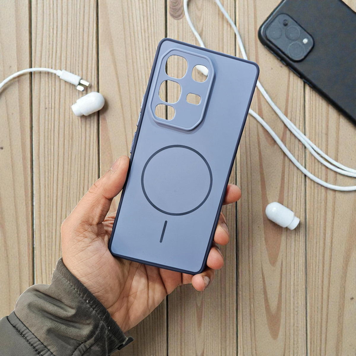 Infinix Note 50S 5g Premium Magsafe Printed Candy Color Back Case - Blue