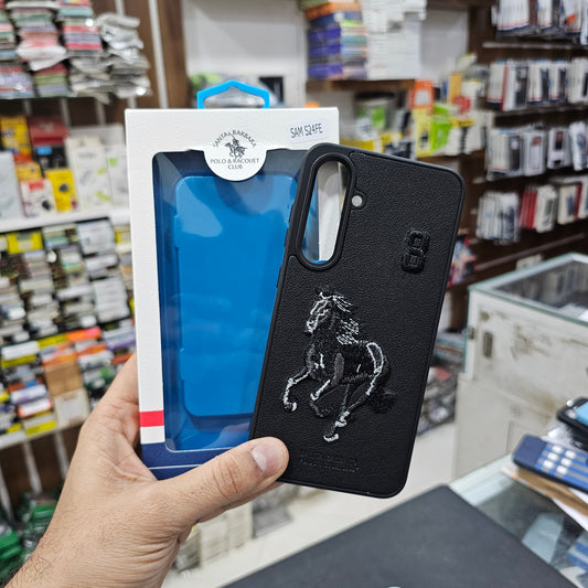 Samsung S24 Fe 5g Premium US POLO Assn. Embroidery Leather case - Jockey 6