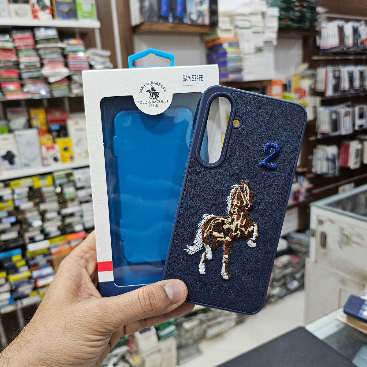 Samsung S24 Fe 5g Premium US POLO Assn. Embroidery Leather case - Jockey 8