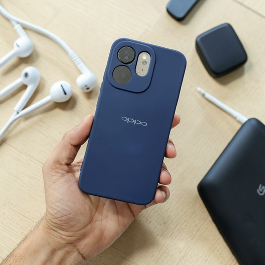 Oppo Reno 15 Pro 5g Premium Soft Silicone Back Case Cover - Dark Blue