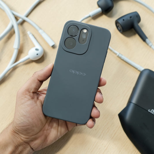Oppo Reno 15 Pro 5g Premium Soft Silicone Back Case Cover - Grey