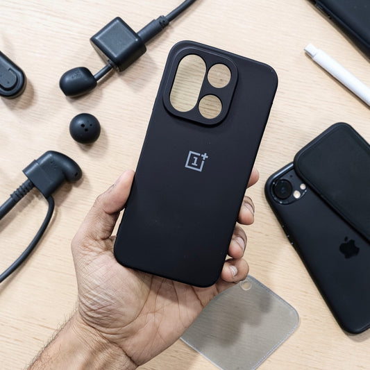 OnePlus 15 5g Premium Soft Silicone Back Case Cover - Black