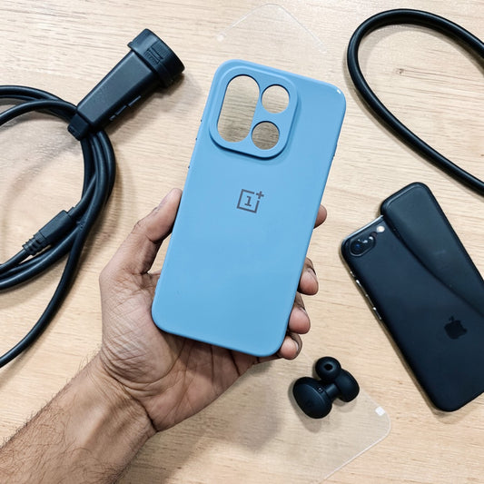 OnePlus 15 5g Premium Soft Silicone Back Case Cover - Sky Blue