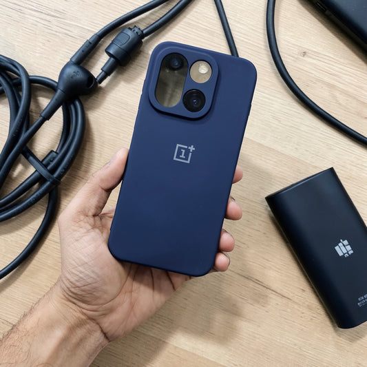 OnePlus 15 5g Premium Soft Silicone Back Case Cover - Dark Blue
