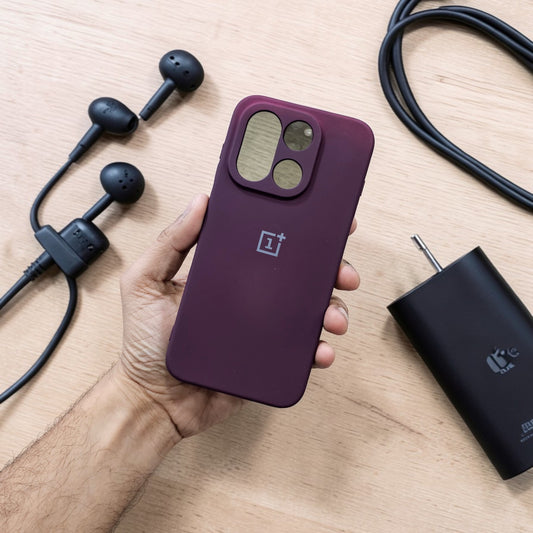 OnePlus 15 5g Premium Soft Silicone Back Case Cover - Wine Red
