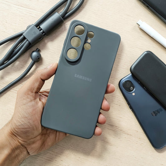 Samung S26 Ultra 5g Premium Soft Silicone Back Case Cover - Grey
