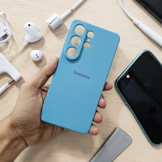 Samung S26 Ultra 5g Premium Soft Silicone Back Case Cover - Sky Blue