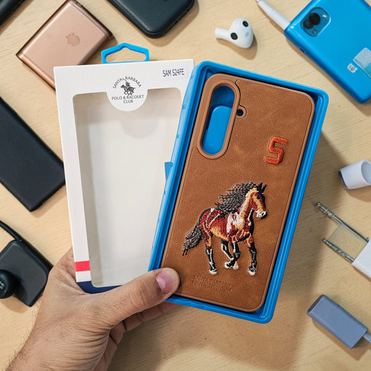 Samsung S24 Fe 5g Premium US POLO Assn. Embroidery Leather case - Jockey 10