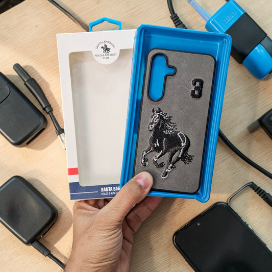 Samsung S24 5g Premium US POLO Assn. Embroidery Leather case - Jockey 9